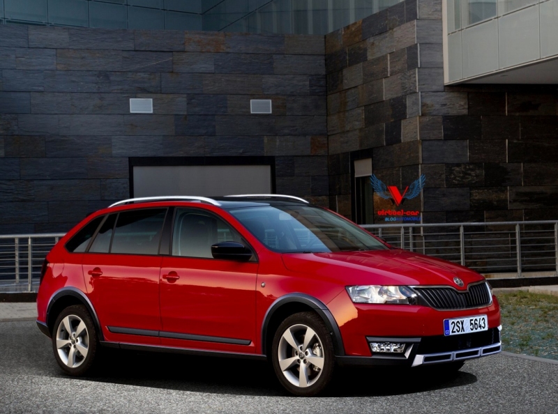 Skoda Rapid Spaceback Scout рендер Auto