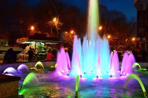Поющие фонтаны города Сочи