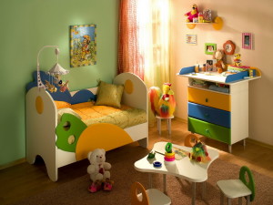 Дизайн проект интерьера детской комнаты