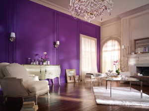Фиолетовый цвет в интерьере: сочетание фиолетового цвета в интерьере