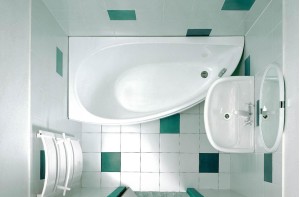 Дизайн маленькой ванной комнаты – акриловая ванна