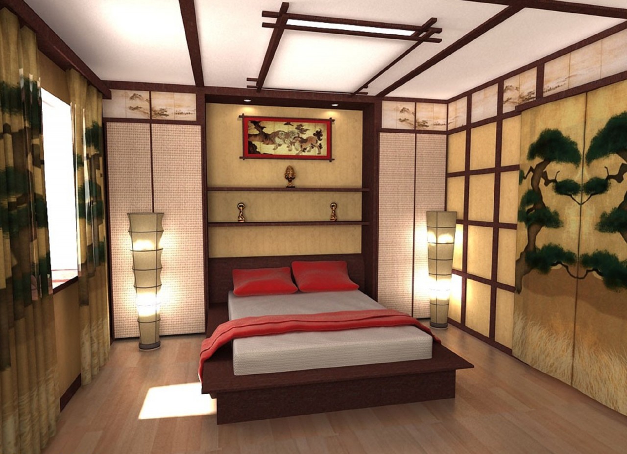 как оформить комнату в японском стиле